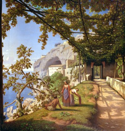 View of Capri by Theodore Caruelle d Aligny